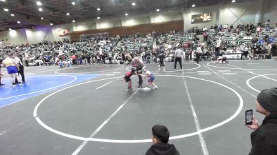 43 lbs Consi Of 16 #1 - Salvador Cruz, Corning Sharks vs Easton Carroll, Carson Bulldogs