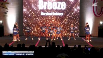 Maryland Twisters - Breeze [2025 L1 Mini Day 1] 2025 Champion Cheer and Dance Grand Nationals