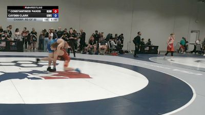 52 kg Champ. Rd Of 32 - Constantinos Paxos, North Canton Hoover Wrestling Club vs Cayden Clark, Great Bridge Wrestling Club