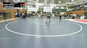 175 lbs Cons. Round 5 - Dominic Sampson, Murrieta Valley vs Aaron Marcial, Mar Vista
