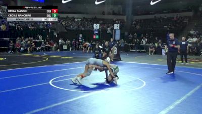 105 lbs Round Of 32 - Keira Siason, Everett Alvarez (CC) vs Cecile Ranciere, Eagle Rock (LA)