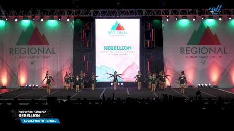 CheerForce San Diego - Rebellion [2025 L1 Youth - Small Day 2] 2025 The West Regional Summit & The Recreational Summit