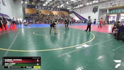 150 Boys Cons. Round 2 - Gabriel Estrada, St Augustine vs Dax Curry, San Marcos