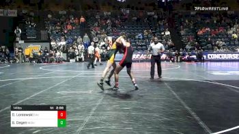 141 lbs Consolation - David Loniewski, Davidson vs Sawyer Degen, North Dakota State