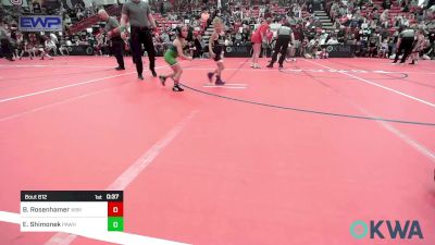 43-46 lbs Semifinal - Brynna Rosenhamer, Wichita Blue Knights vs Evelyn Shimonek, Pawhuska Elks Takedown