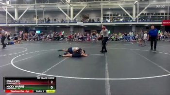 92 lbs Finals (2 Team) - Nicky Harris, Iron Horse vs Evan Cies, PA Alliance