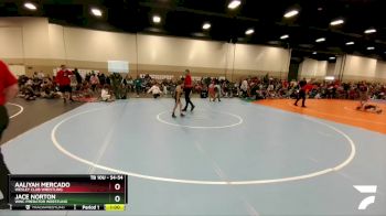 54-54 lbs Round 2 - Jace Norton, WWC Predator Wrestling vs Aaliyah Mercado, Wesley Club Wrestling