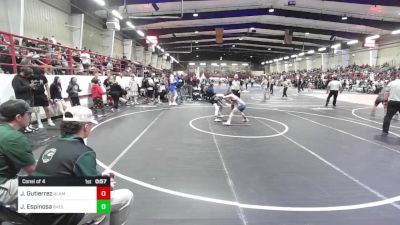 95 lbs Consi Of 4 - Jonovan Gutierrez, Alamosa vs Joey Espinosa, Badlands WC