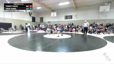 100 lbs Quarterfinal - Lennox Cruzat, Sutter Middle School vs Diego Gamez, Clark