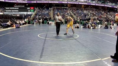 4A 165 lbs Champ. Round 1 - Mac Kopelman, Laney vs Mario Quivera, South Caldwell High School