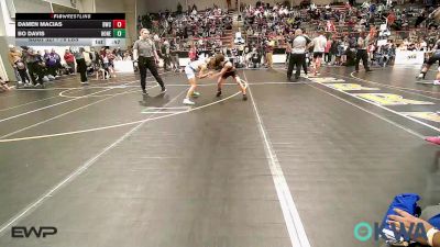76 lbs Semifinal - Damen Macias, Berryhill Wrestling Club vs Bo Davis, Honey Badgers Wrestling Club