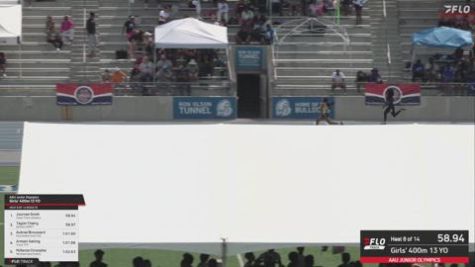 2026 AAU Junior Olympic Games - Youth Girls' 400m, Semi-Finals 9 - Age 13