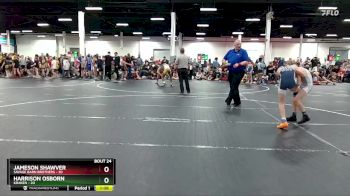 92 lbs Round 6 (8 Team) - Jameson Shawver, Savage Barn Brothers vs Harrison Osborn, Kraken