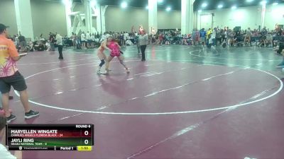 125 lbs Round 6 (8 Team) - Maryellen Wingate, Charlies Angels Florida Black vs Jayli Ring, SEAAU National Team