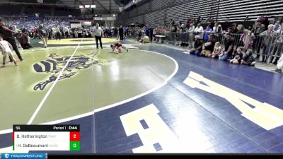 56 lbs Quarterfinal - Henry DeBeaumont, Moses Lake Wrestling Club vs Brooks Hetherington, Team Aggression Wrestling Club