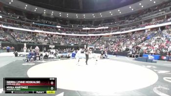 1st Place Match - Sierra Lynne Moskalski, Loveland Girls vs Myka Martinez, Widefield Girls