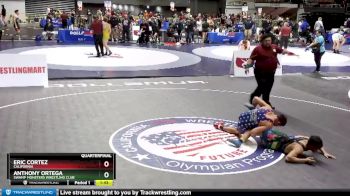 160 lbs Quarterfinal - Anthony Ortega, Swamp Monsters Wrestling Club vs Eric Cortez, California