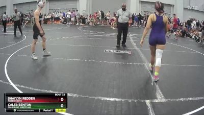 135 lbs Quarterfinal - Caleb Benton, Compound Wrestling vs Shaylyn Redden, Miller Grove