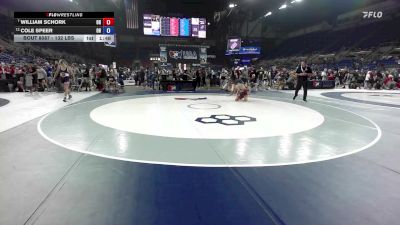 132 lbs Cons. Rd Of 16 - William Schork, OH vs Cole Speer, OH