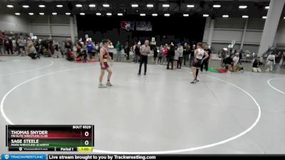 132 lbs Cons. Round 1 - Sage Steele, Moen Wrestling Academy vs Thomas Snyder, MN Elite Wrestling Club