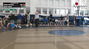 165 lbs Round Of 32 - Joshua Spontak, Unrostered vs Brady Unger, University At Buffalo