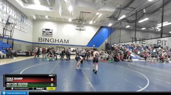 100 lbs Quarterfinal - Peyton Veater, Ben Lomond Wrestling vs Cole Sharp, Uintah