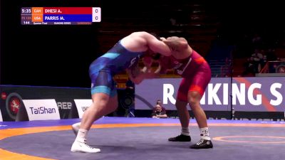 125 kg Quarterfinal - Mason Parris, USA vs Amarveer Dhesi, CAN