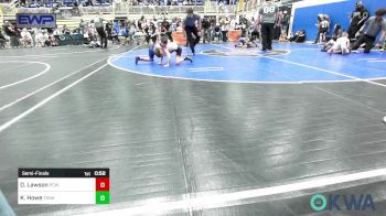 60 lbs Semifinal - Drew Lawson, Ponca City Wildcat Wrestling vs Kane Howe, Tonkawa Takedown Club