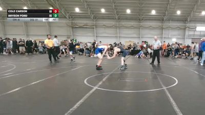150 lbs Finals (2 Team) - Bryson Ford, Ohio Gold vs Cole Carson, Old Hickory