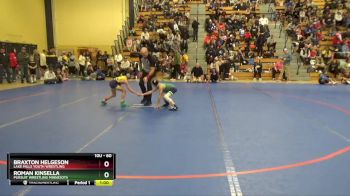 60 lbs Champ. Round 1 - Roman Kinsella, Pursuit Wrestling Minnesota vs Braxton Helgeson, Lake Mills Youth Wrestling