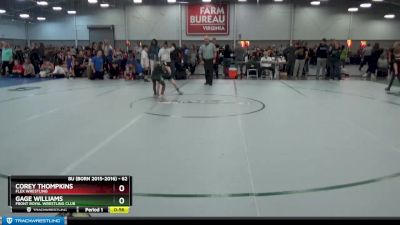 62 lbs Cons. Round 7 - Gage Williams, Front Royal Wrestling Club vs Corey THOMPKINS, Flex Wrestling