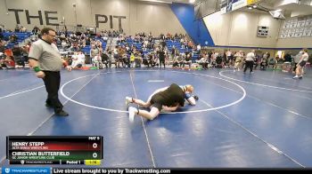 160 lbs Cons. Round 3 - Christian Butterfield, GC Junior Wrestling Club vs Henry Stepp, Alta Wings Wrestling