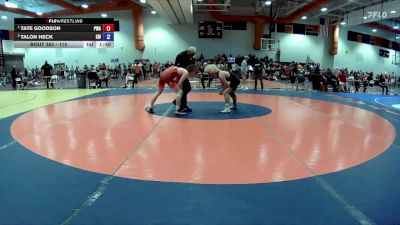 110 lbs 1st Place Match - Tate Goodson, PWA vs Talon Heck, King William