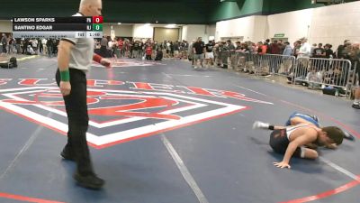 106 lbs Consi Of 64 #2 - Lawson Sparks, PA vs Santino Edgar, NJ