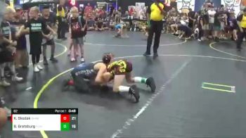 82 lbs Semis & 1st Wrestleback (8 Team) - Bode Bratsburg, The Funky Singlets Yellow vs Kaiden Skodak, Backyard Brawlers