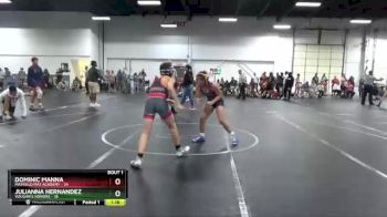 110 lbs Finals (2 Team) - Julianna Hernandez, Vougar`s Honors vs Dominic Manna, Mayfield Mat Academy