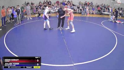 144 lbs Champ. Round 1 - Aidan Godley, Crater vs Jullien Yoder, Dallas Mat Club