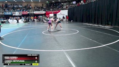 145G Cons. Round 1 - Eden Morrill, Lathrop Wrestling vs Carrisa Heitstuman, Soldotna