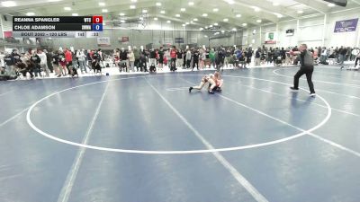 120 lbs Cons. Sub-rd Of 16 - Chloe Adamson, Sebolt Women Wrestling Academy vs Reanna Spangler, Wichita Training Center
