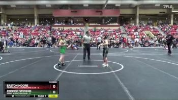 100 lbs Quarterfinal - Easton Moore, Team Haysville Wrestling Club vs Connor Stevens, Derby Wrestling Club