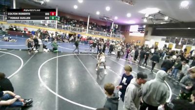 113 lbs Champ. Round 3 - Colton Roberts, University vs Tobias Guillen, Meridian