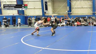 174 lbs Cons. Round 4 - James Calabrese, Bridgewater State vs Joseph Baker, Castleton