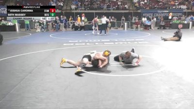 D 1 157 lbs Champ. Round 1 - Seth Massey, Dutchtown vs Joshua Caronna, St. Amant