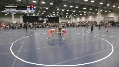 130 lbs Cons. Quarters - Arianna Ruiz, Golden Bears Wrestling Club vs Lilli Cooper, Big Game Wrestling Club