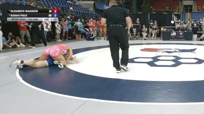 170 lbs Quarters - Elizabeth Madison, Ohio vs Sarah Pulk, Minnesota