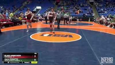 182 lbs Finals (8 Team) - Blake Hinrichsen, Washington vs Zach Pomatto, Joliet (Catholic Academy)