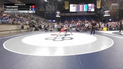 106 lbs Quarters - Cruz Gannon, IA vs William Soto, NY