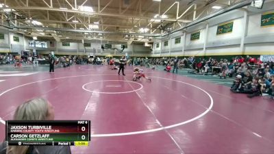 105 lbs Champ. Round 1 - Carson Getzlaff, Alexander Comets Wrestling vs Jaxson Turbiville, Harding County Youth Wrestling