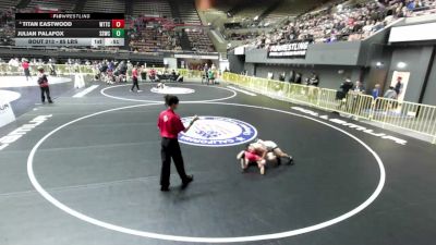 85 lbs Quarters - Julian Palafox, Southwest Stallions Wrestling Club vs Titan Eastwood, World Team Training Center