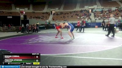 D1-215 lbs Cons. Round 1 - Roman Corral, Tucson vs Preston Atwood, Westwood